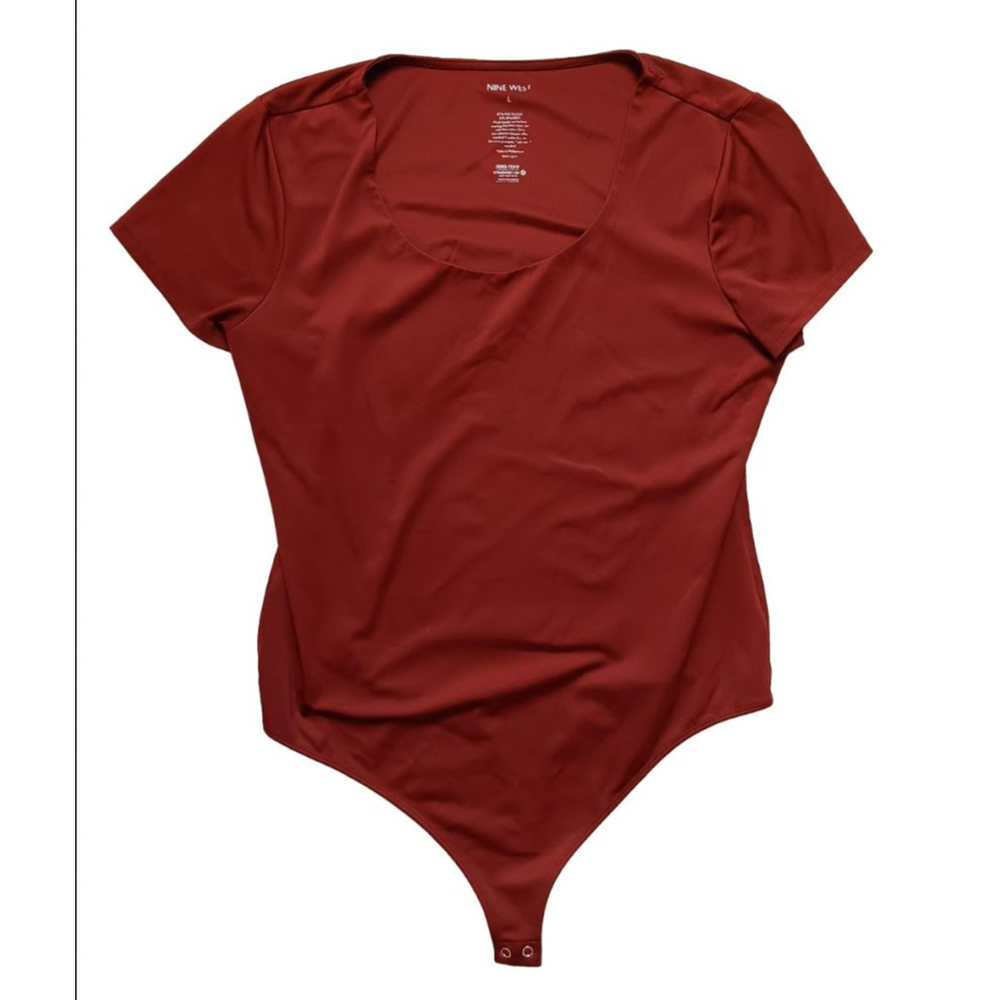 Women's Nine West Bodysuit Size L Rust colored.